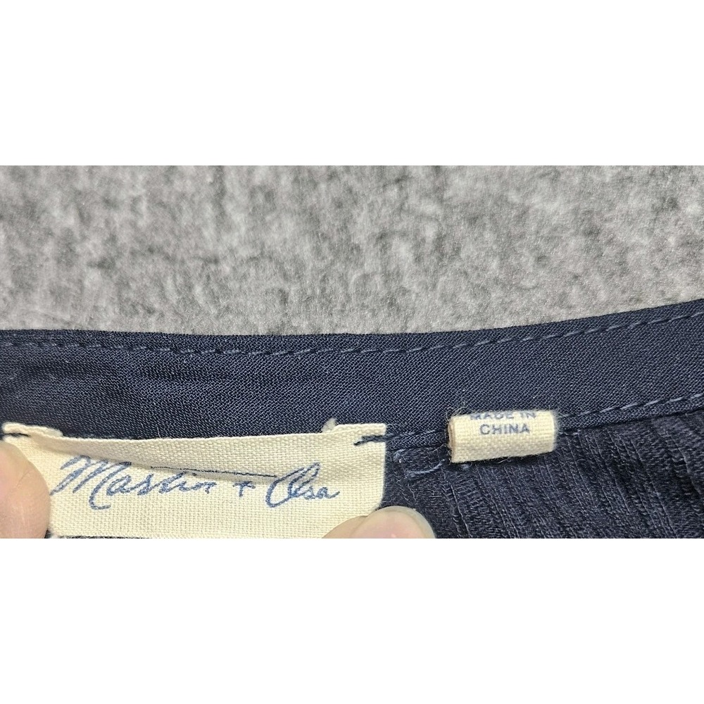Martin + Osa Long Sleeve Top Womens M Blue Shirt Alt Avant Garde Y2K Designer - Picture 4 of 8